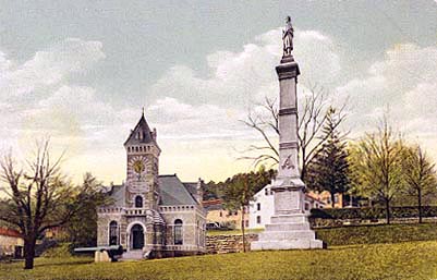 Soldiers' Monument and Library, Monson, MA