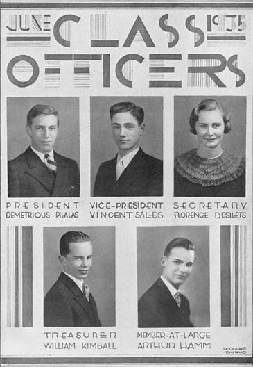 June 1935 Class Officers
